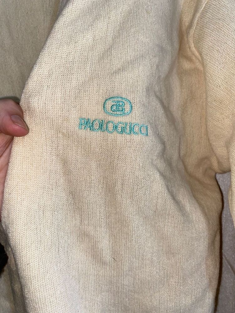 PaoloGucci Cream Cardigan