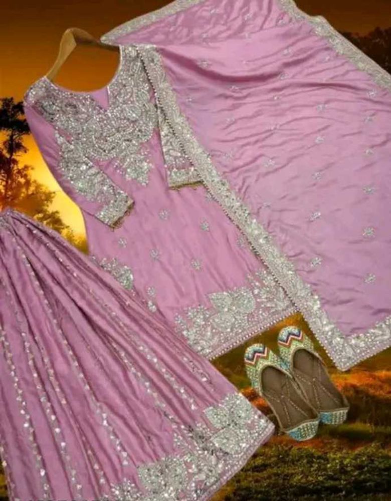 Elegant Pink Embroidered Salwar Kameez Suit
