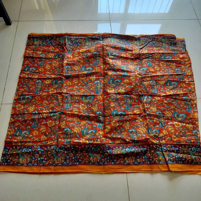 Vintage Floral Batik Saree!!