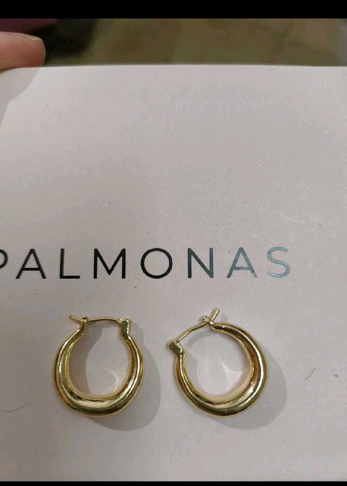 PALMONAS Gold Hoop Earrings