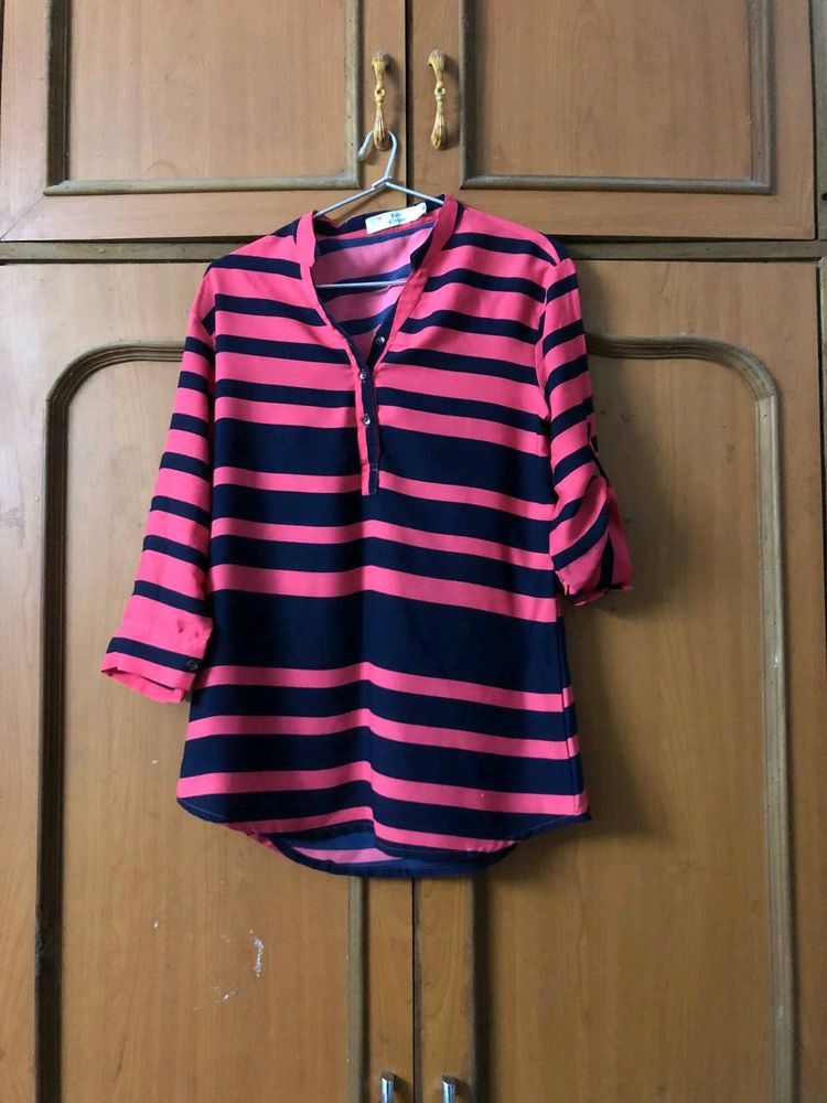 Striped Pink Top