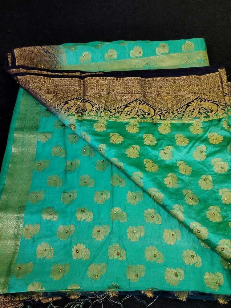 Silk Green Saree