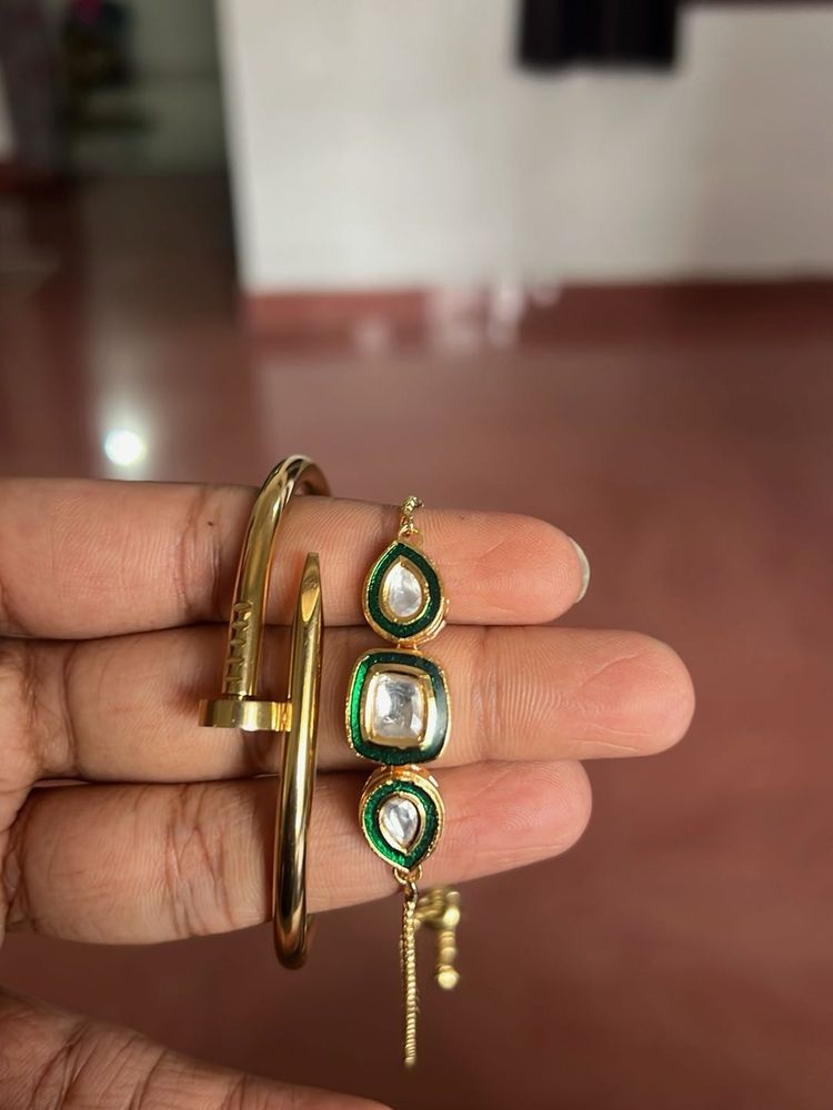 Gold &amp; Green Jewelry Set