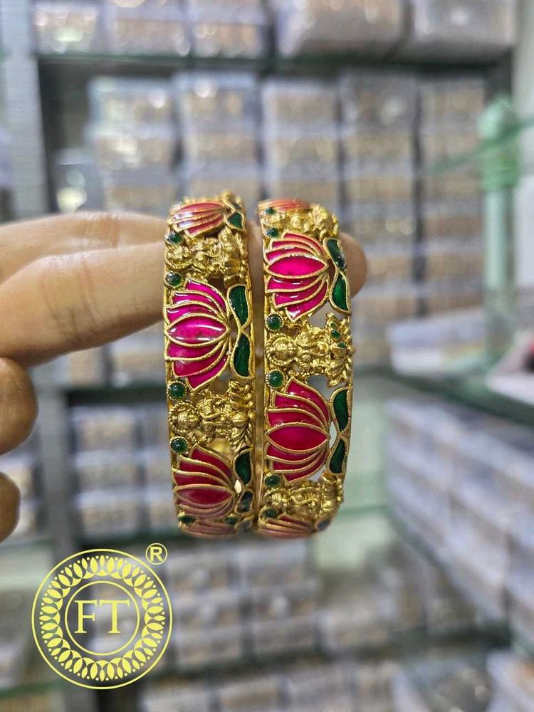 Lotus Design Bangles