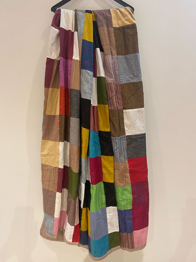Colourful Handloom Patchwork Double Quilt