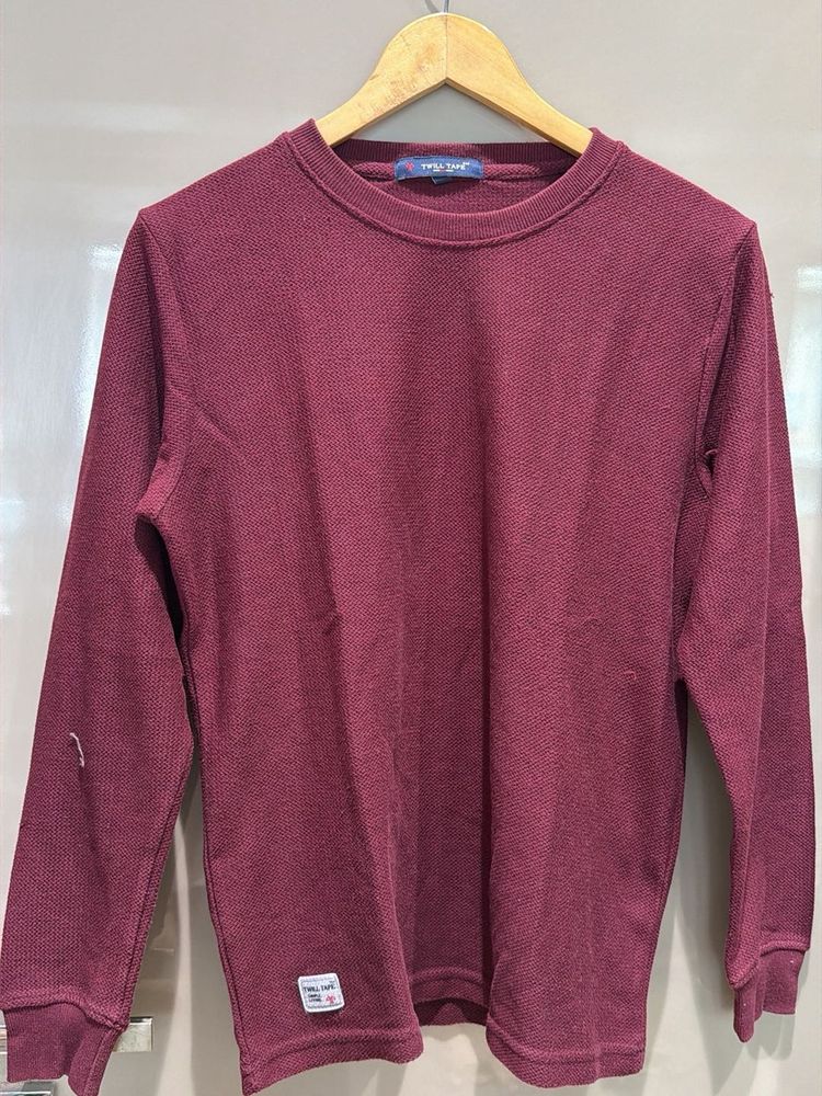 Burgundy Long Sleeve Top