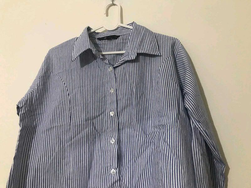 Striped Button-Down Shirt