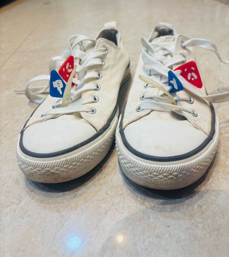 Kook N Keech Off White Converse Like Sneakers