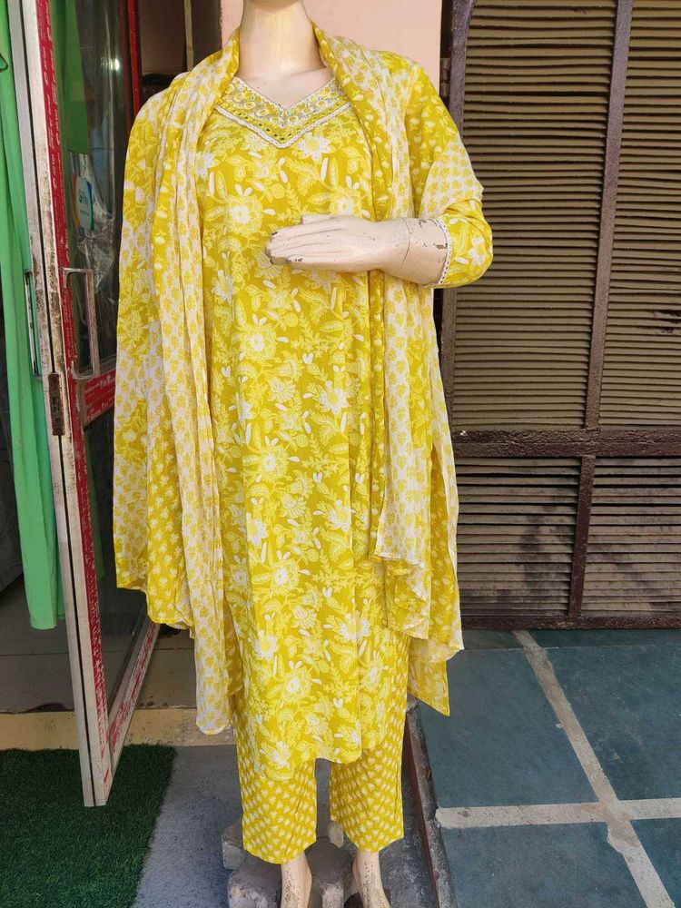Cotton 3 Piece Suit