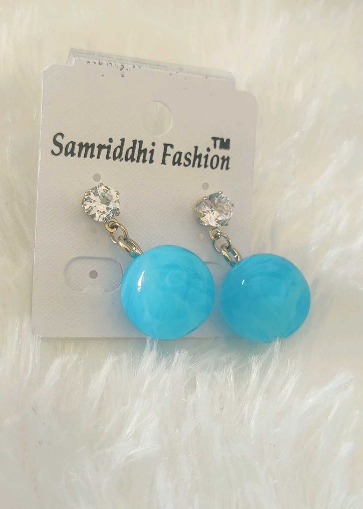 Blue Drop Earrings