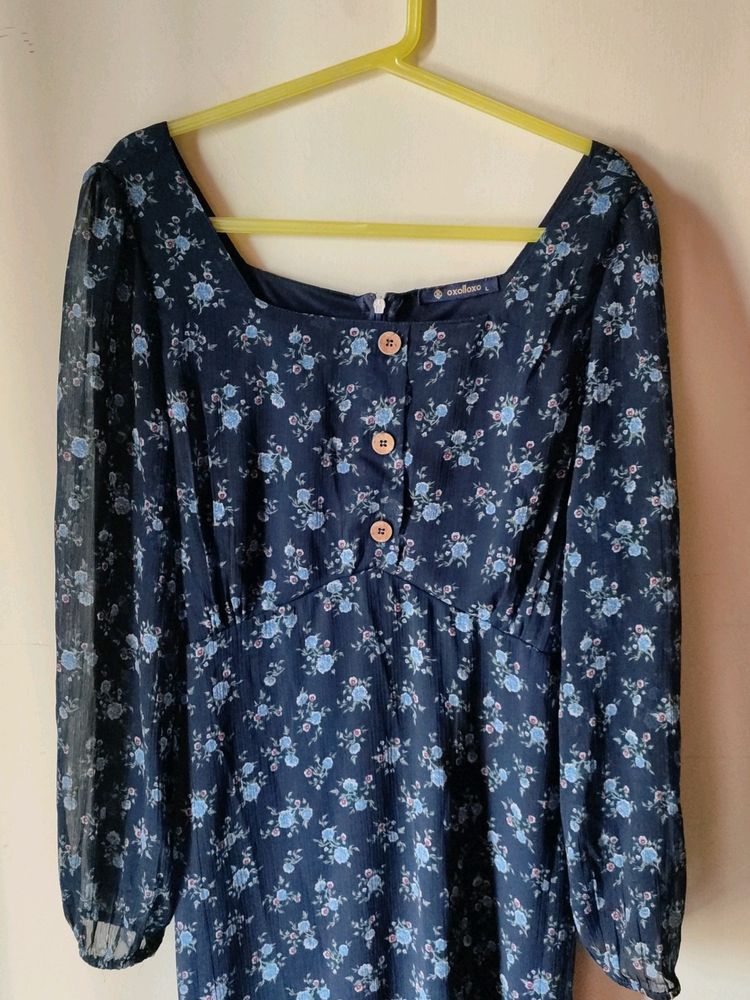 Floral Aline Midi Dress