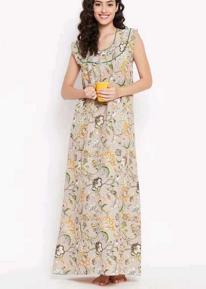 New Sleevless Cotton Nighty/Maxi