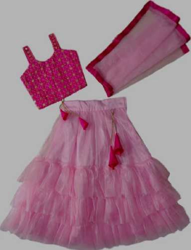 Cute Pink Lehenga Choli Set