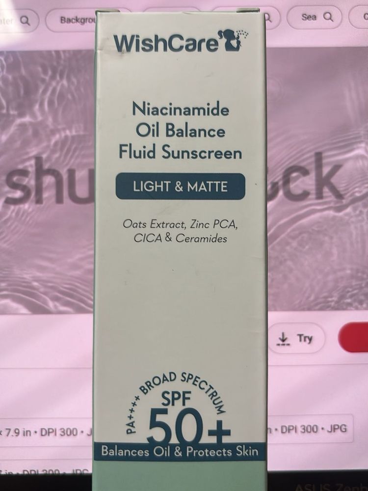 WishCare SPF 50+ Oil Balance Sunscreen