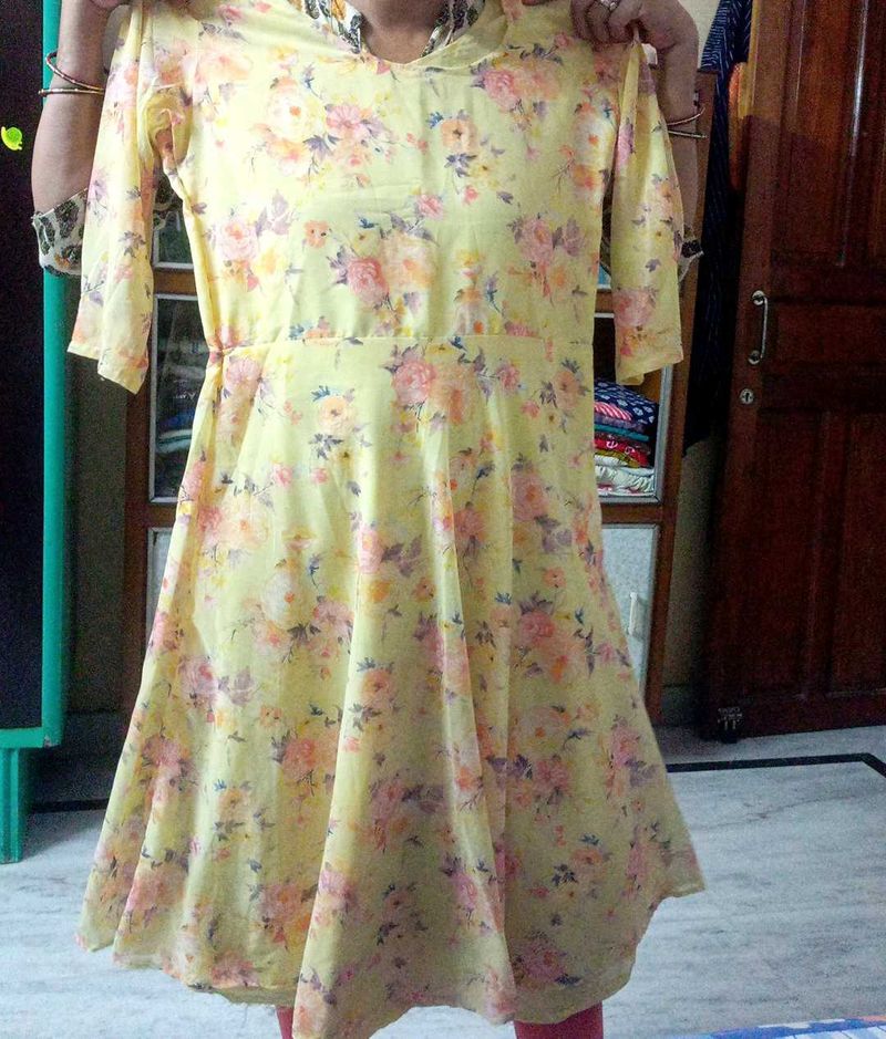 Yellow Floral Dress