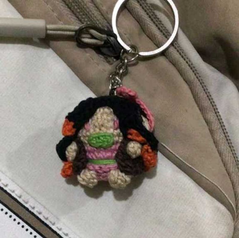 Crochet Nezuko Keychain