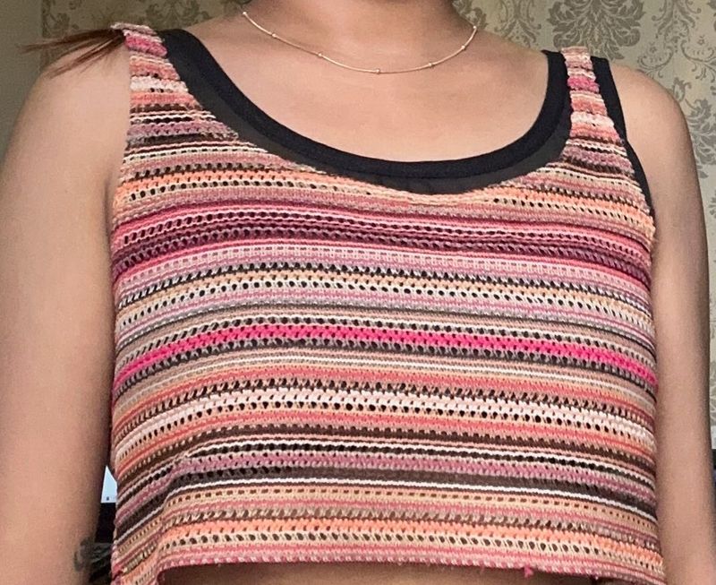 Striped Knit Tank Top