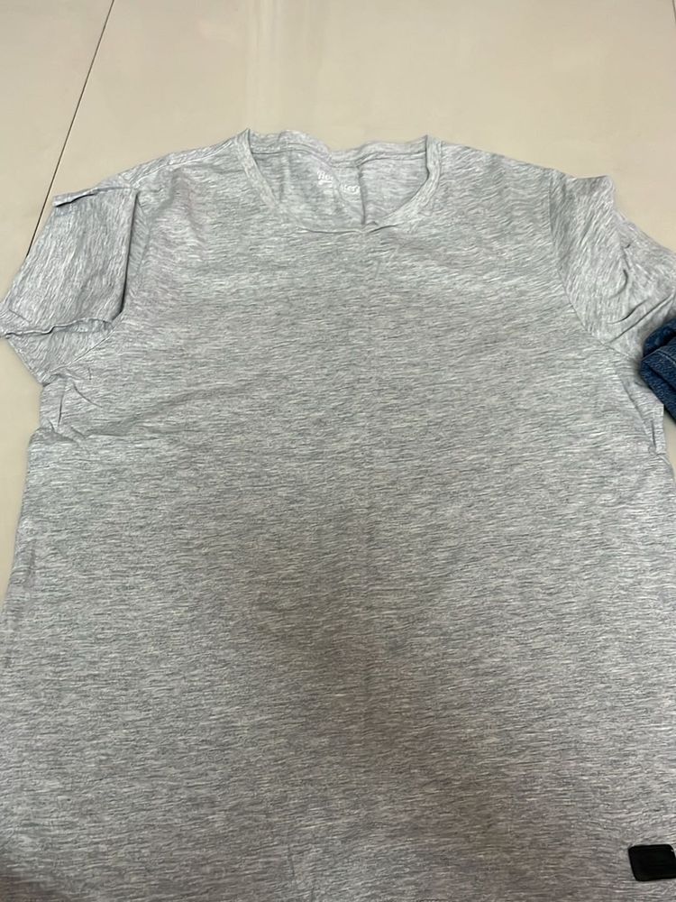 Roadster Grey Half Sleeve T-shirt