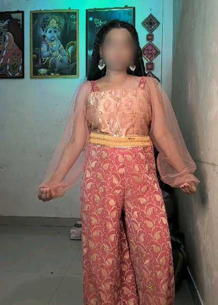 Pink Embroidered cordSet