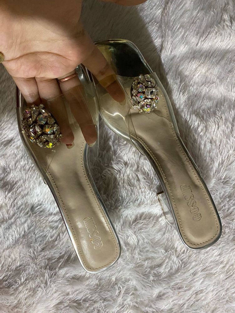 Gossip Branded Luxury Embellished Heels
