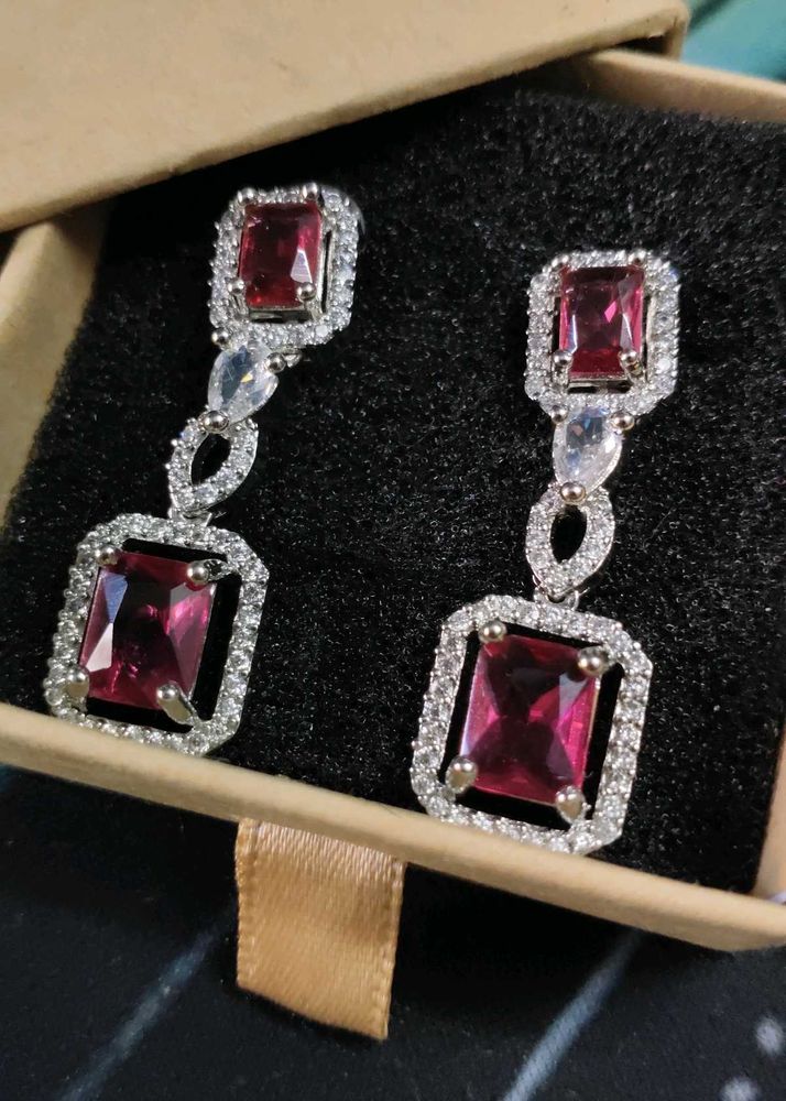 Elegant Ruby Earrings