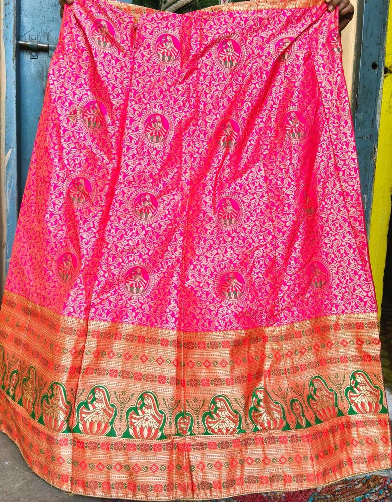 Pink Brocade Lehenga
