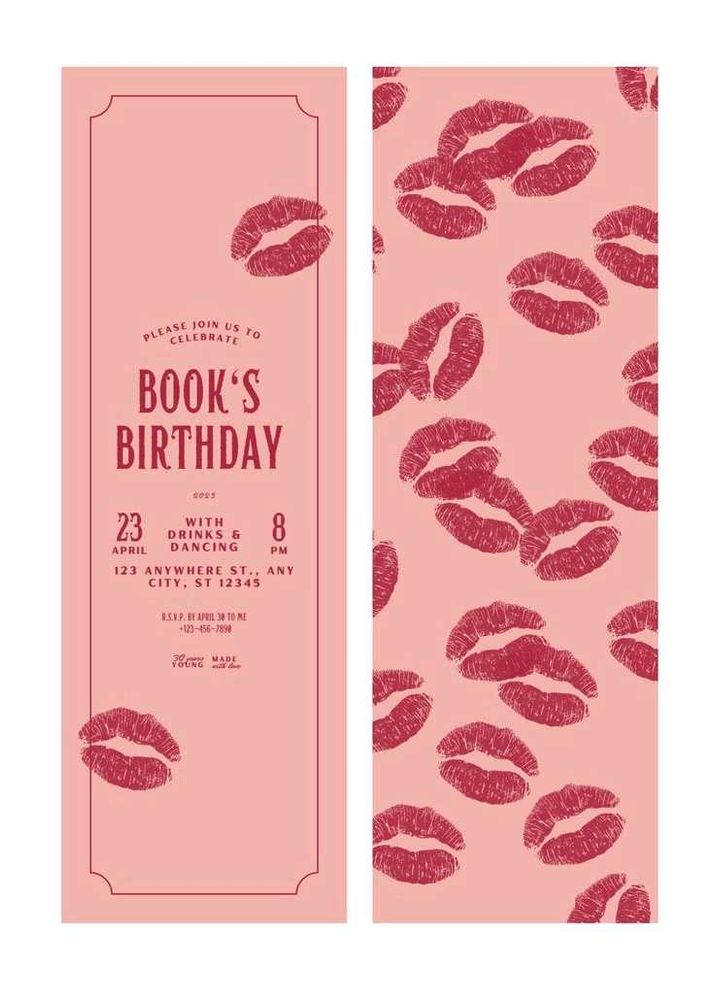 Book&#39;s Birthday Invitation