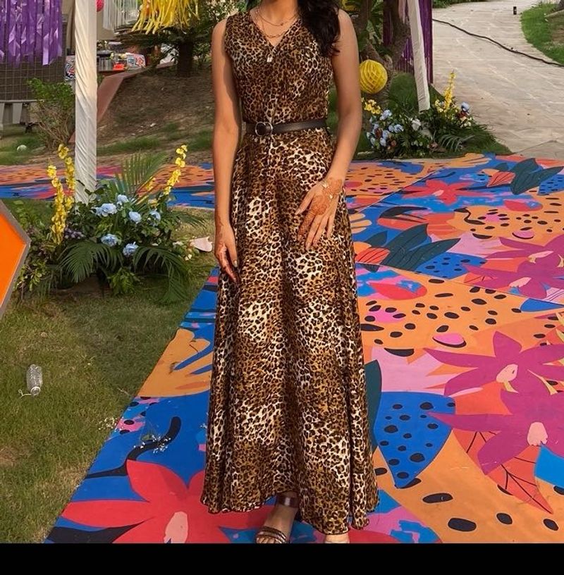 Leopard Print Maxi Dress