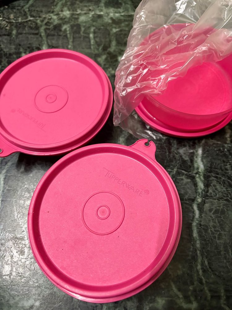 Tupperware Pink boxes (Set of 3)
