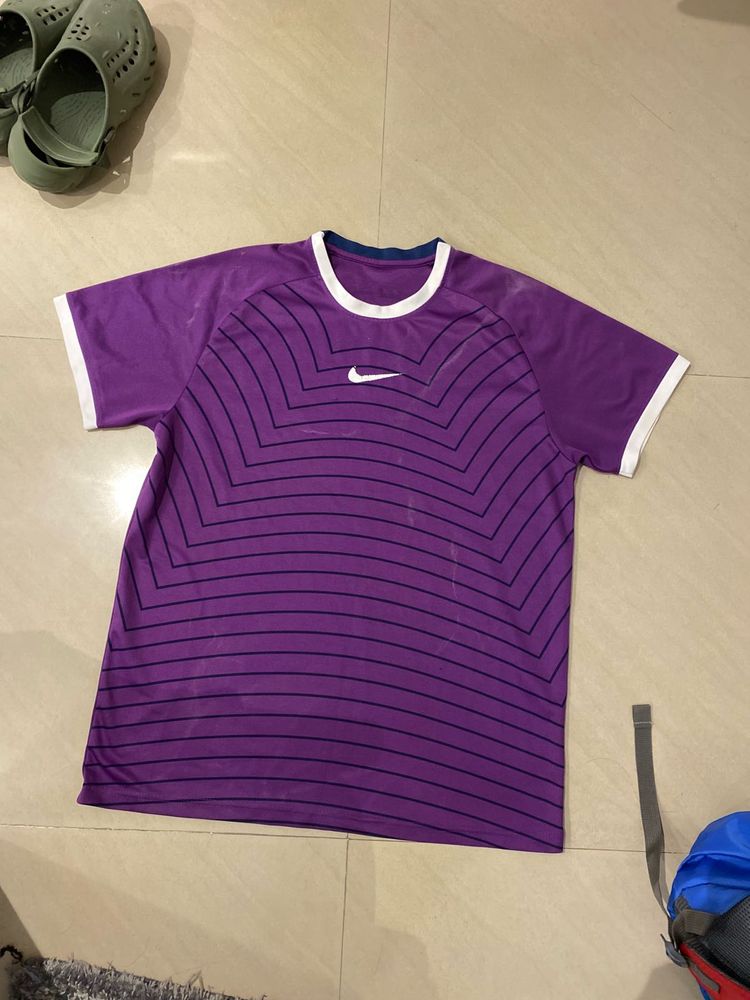Nike Purple T-Shirt FOR GYM LOVERS