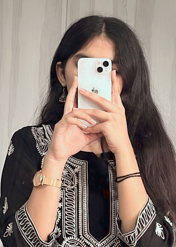 Black Embroidered Kurti