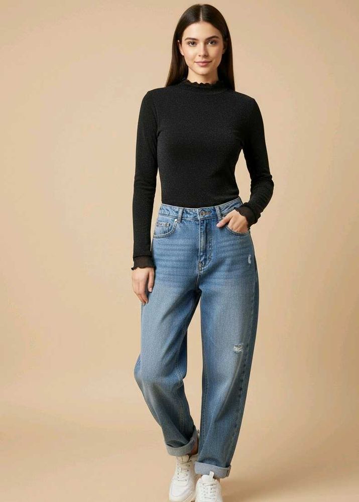 ☃️Winter Fit Black Stretch Top