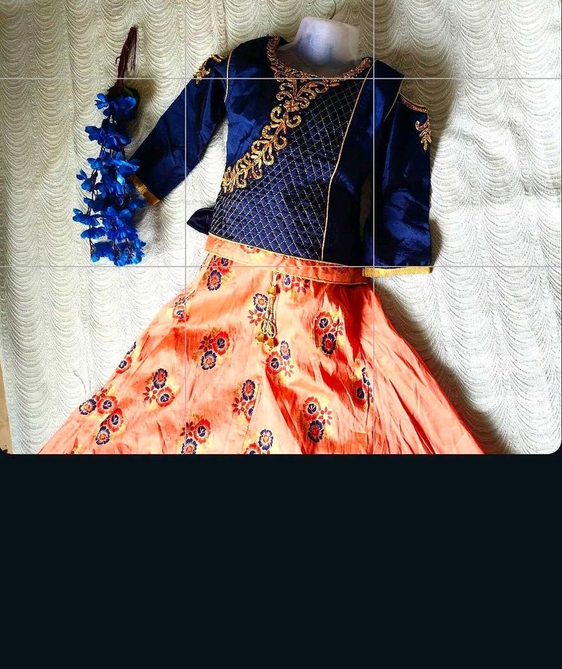 Elegant Girl&#39;s Lehenga Choli Set