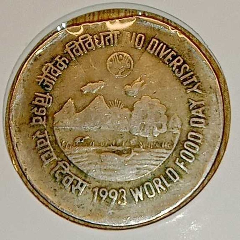 ₹2 Bio Diversity Coin With Clip Or Cut Error