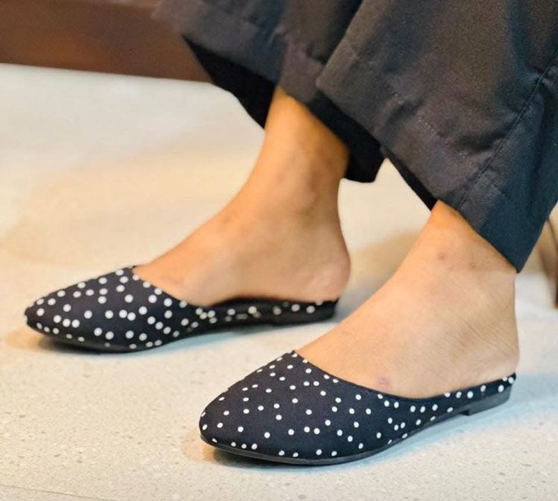 Polka Dot Mules