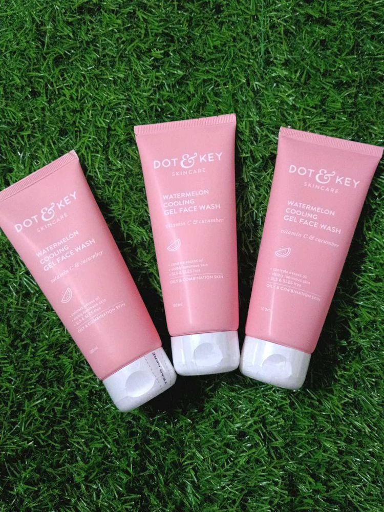 3 Dot &amp; Key Watermelon Cooling Gel Face Wash
