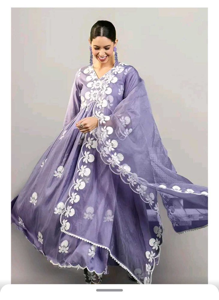 Elegant Purple Kurta Set