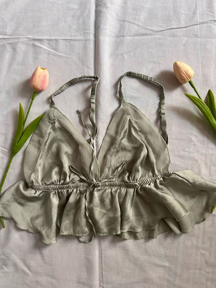 Silky Grey Bralette