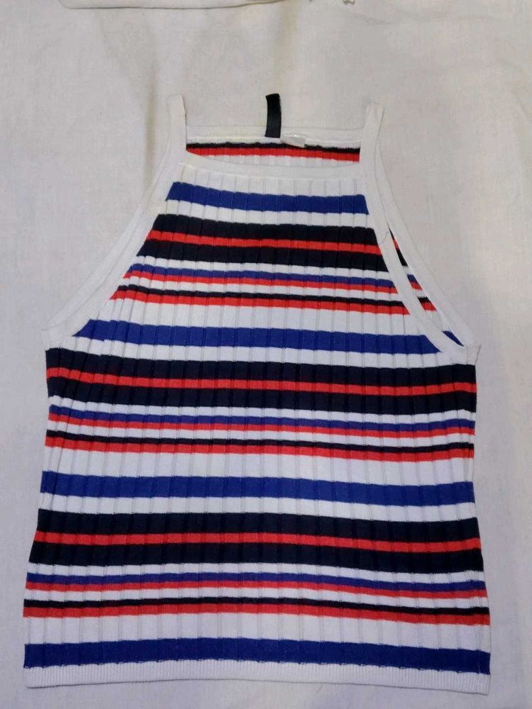 Striped Ribbed Tank Top