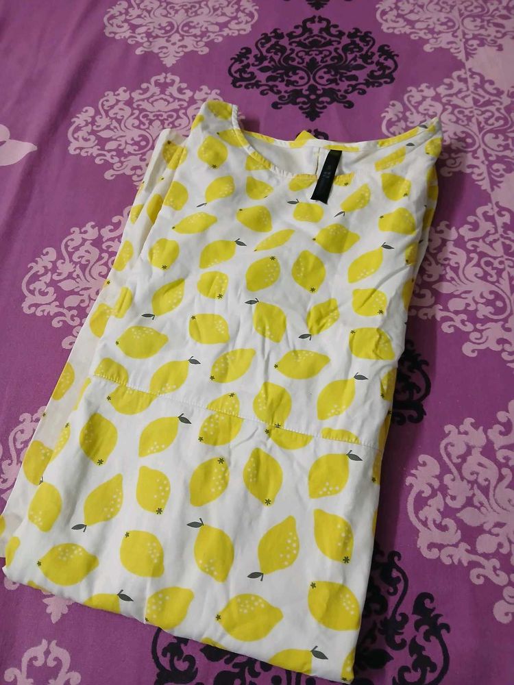 Lemon Print Dress