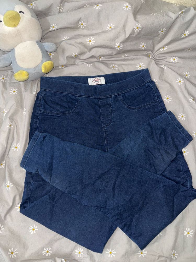 Navy Blue Denim Jeggings