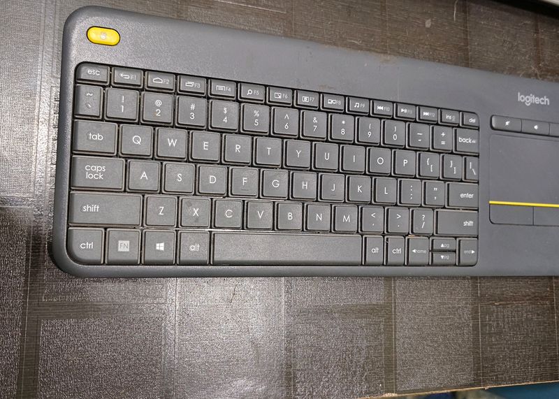 Logitech k400 plus wireless touch keyboard.