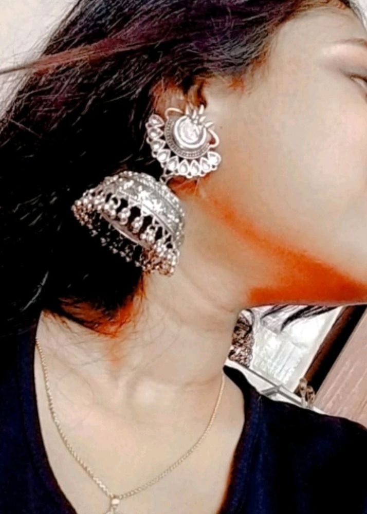 Oxidised Jhumki