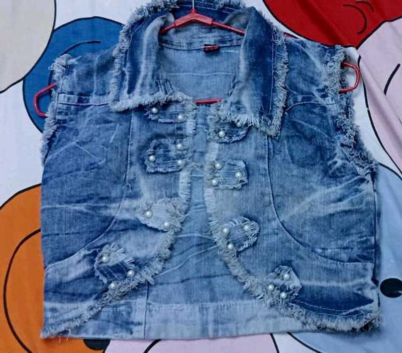 Light Blue Denim Shrug