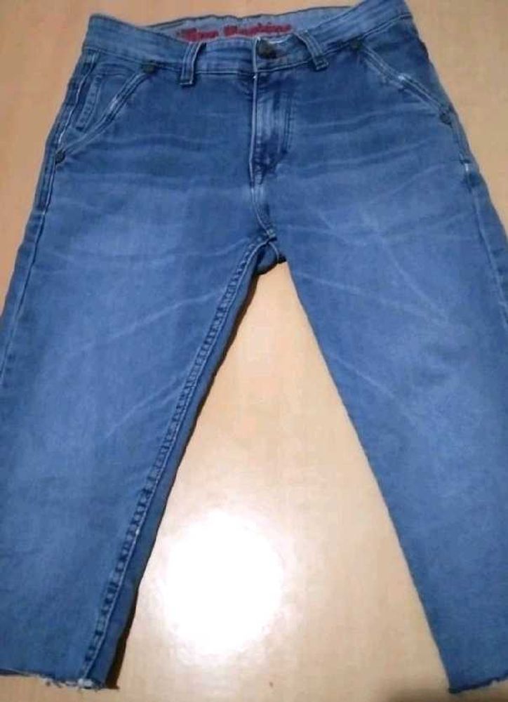 Thick Denim Capri Short