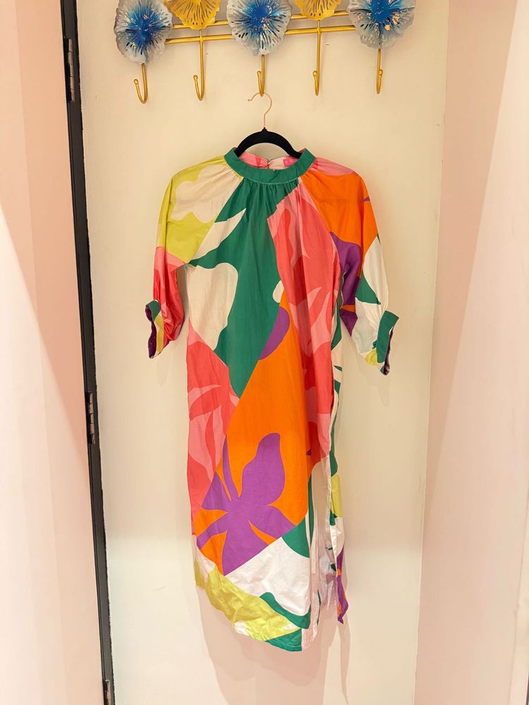 Rareism Round Neck Dress