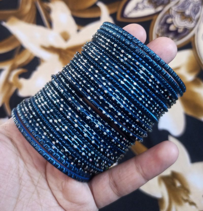 Beautiful Blue Bangles