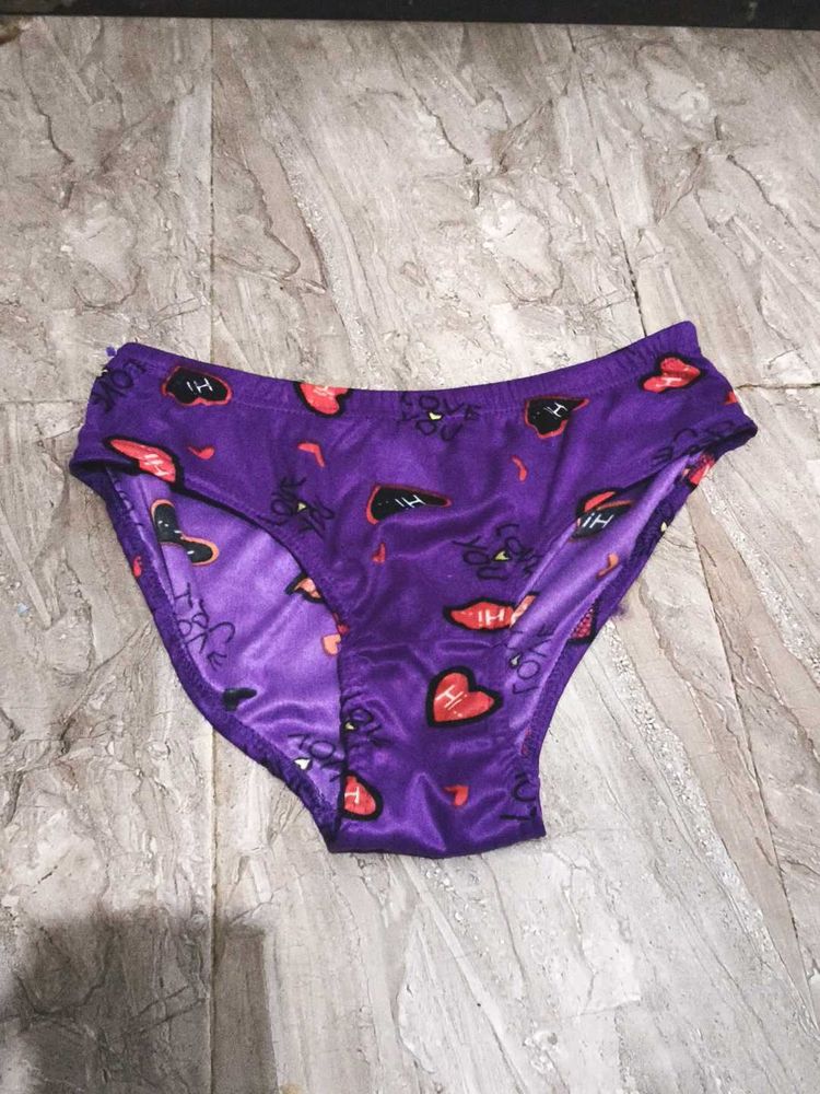 Purple Graphic Panty