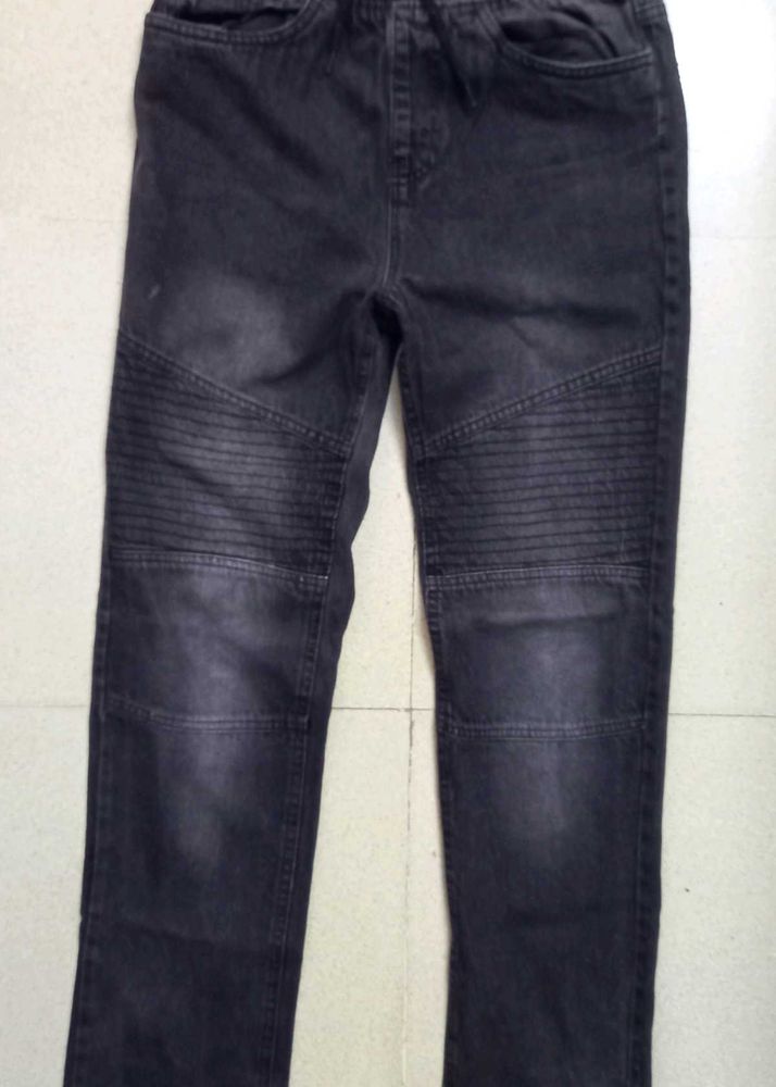 Greyish/Charcoal coloured Denim Jeans