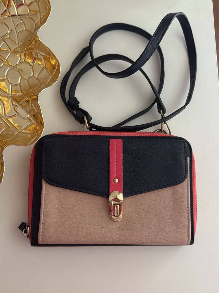 Accessorize - Color Block Crossbody Wallet
